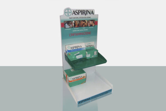 Aspirina-display-da-banco-durevole